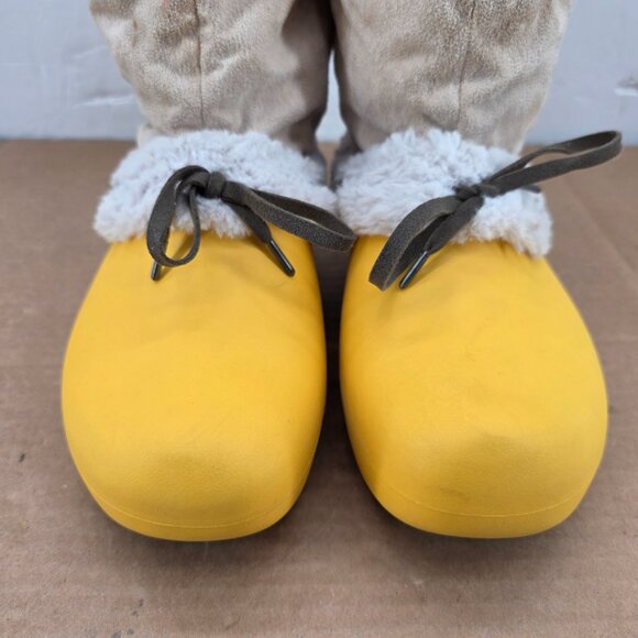 Crocs HALEY Women’s Canary Yellow Winter Snow Boots Faux Fur Lined Size 10 - Picture 7 of 16
